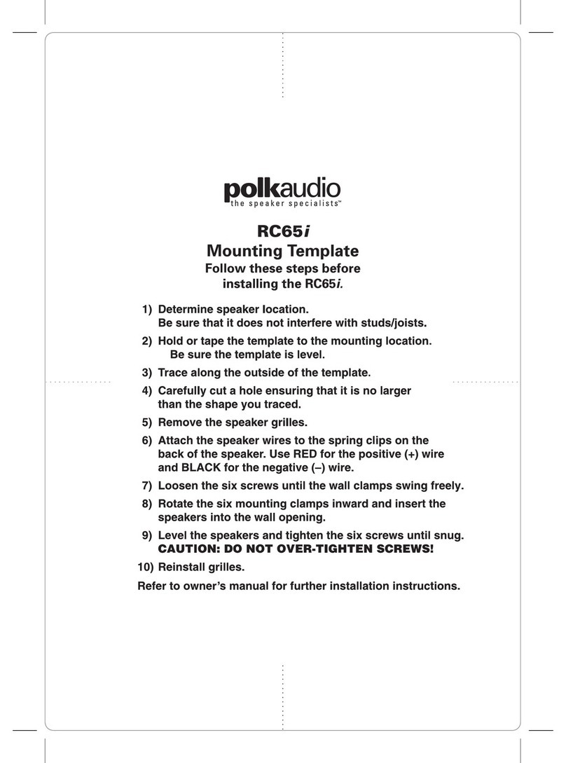 Polk Audio RC65i User manual