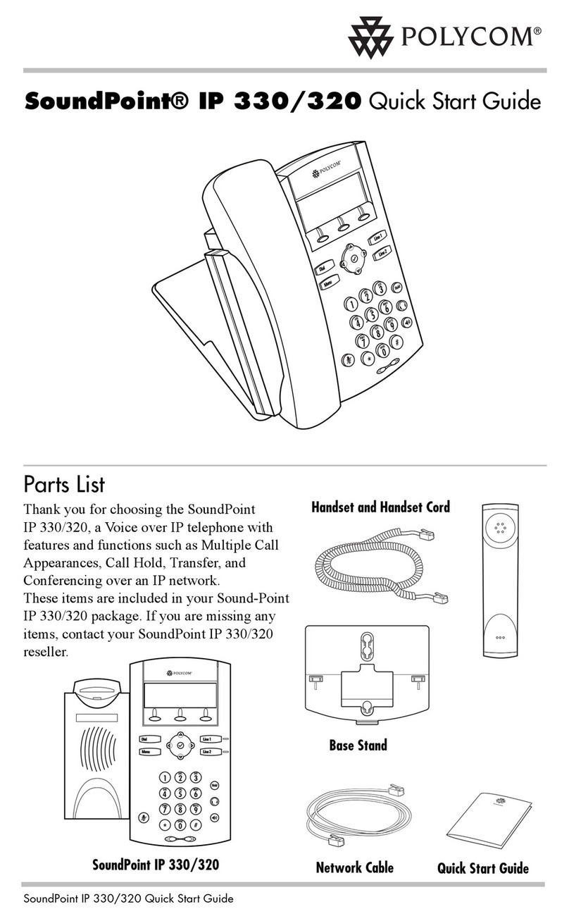 Polycom SoundPoint IP 330 User manual