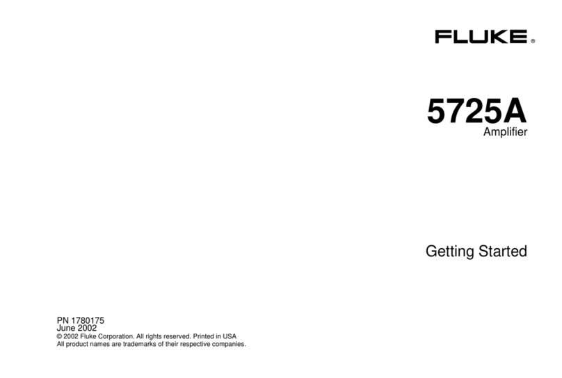 Fluke 5725A User manual