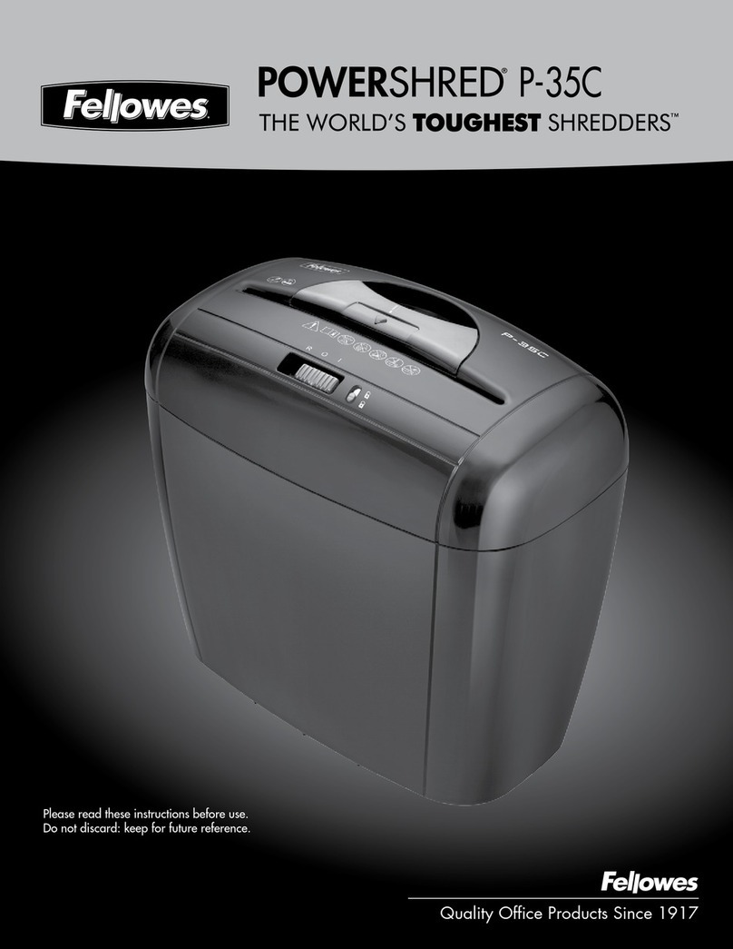 Fellowes POWERSHRED P-35C instructions