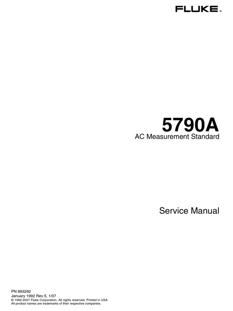 Fluke 5790A User manual