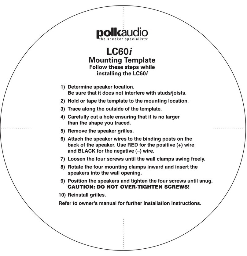 Polk Audio LC60i Install