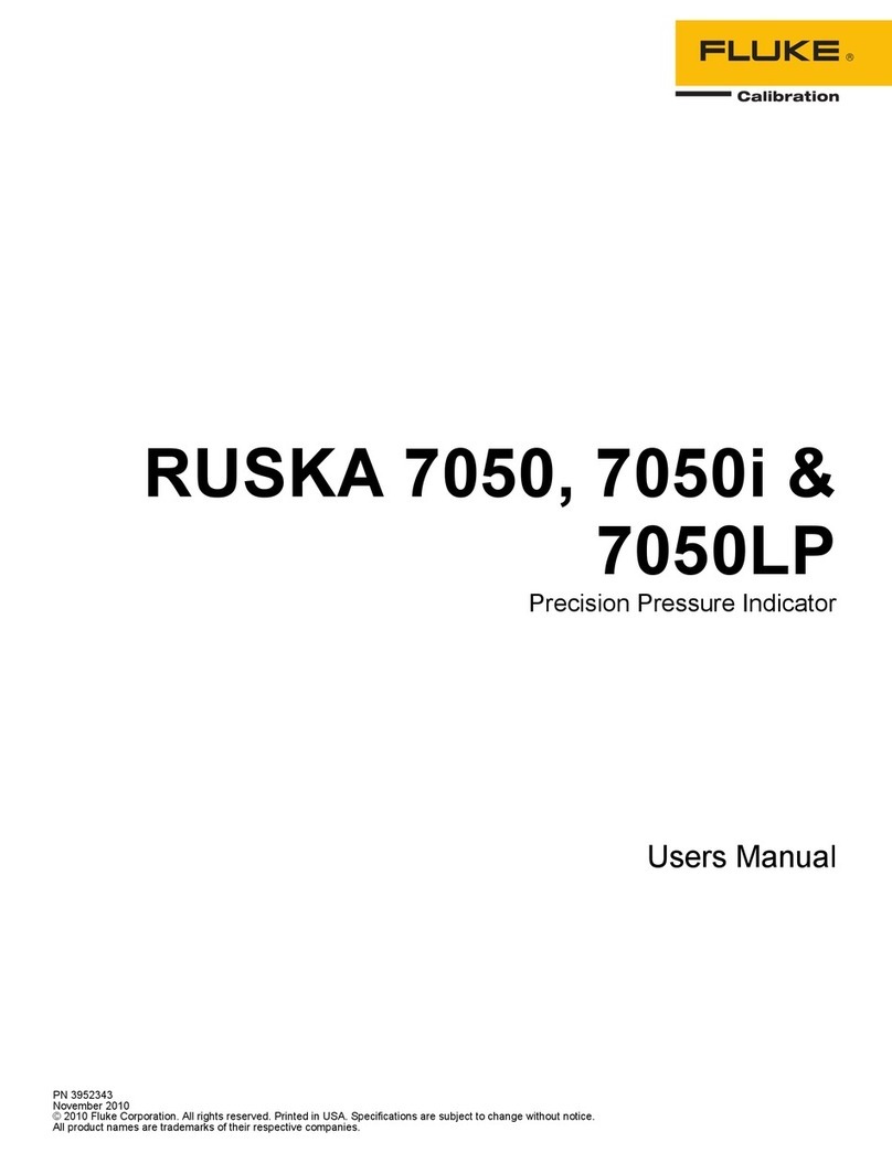 Fluke RUSKA 7050 user manual