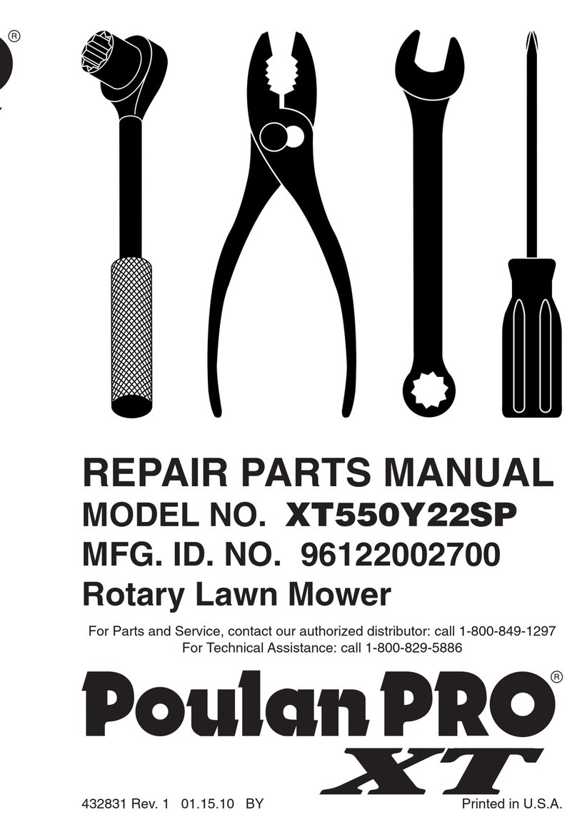 Poulan Pro XT550Y22SP manual&nbsp;
