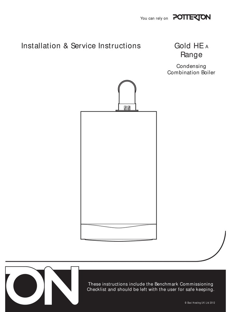 Potthof & Co Potterton Gold Combi 24 HE A Installation & service instructions
