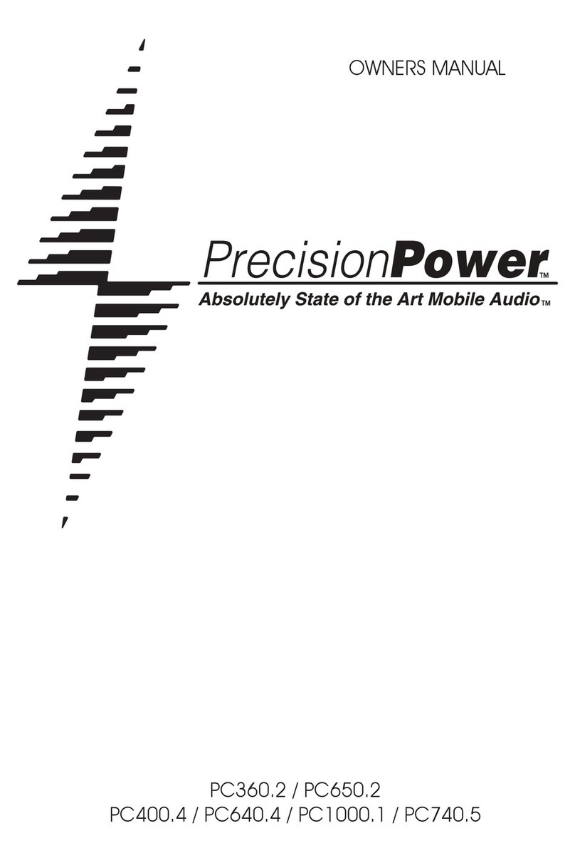 Precision Power PC1000.1 owner's manual
