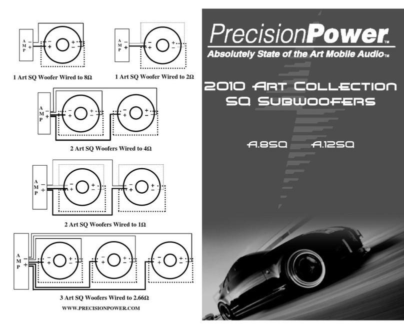 Precision Power A.12SQ User manual Precision Power A.12SQ User manual