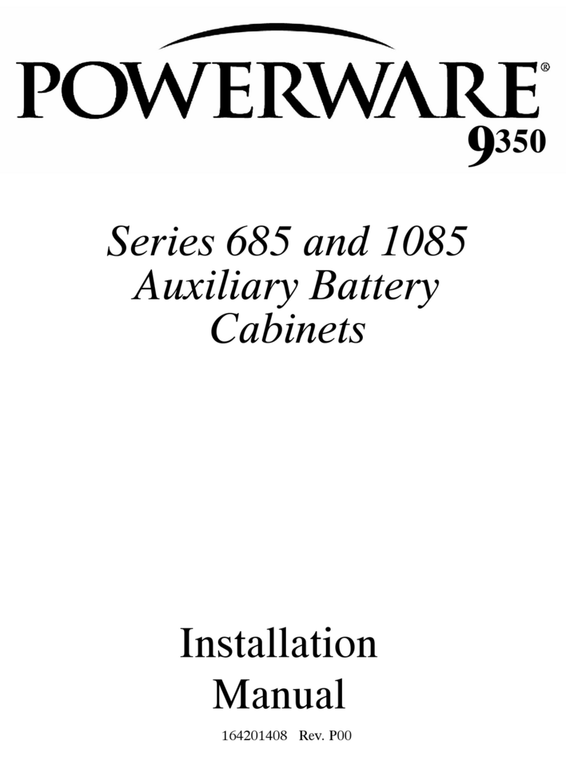 Powerware 9350 User manual Powerware 9350 User manual