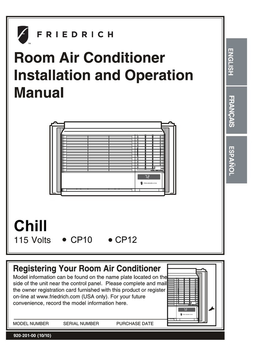 Friedrich CP10 User manual