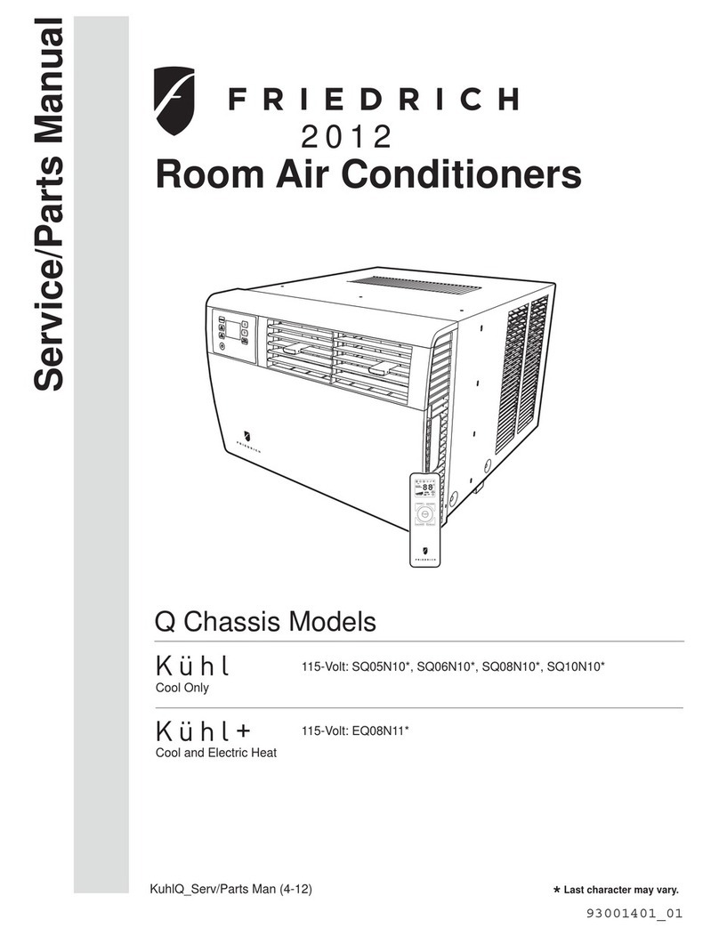 Friedrich Kuhl SQ05N10 Series User manual Friedrich Kuhl SQ05N10 Series User manual