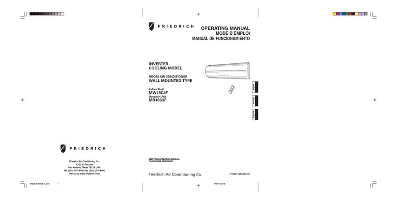 Friedrich MW18C3F operating manual