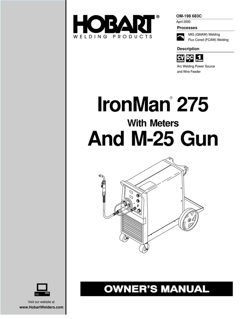 Hobart Welding Products IronMan 275 owner's manual