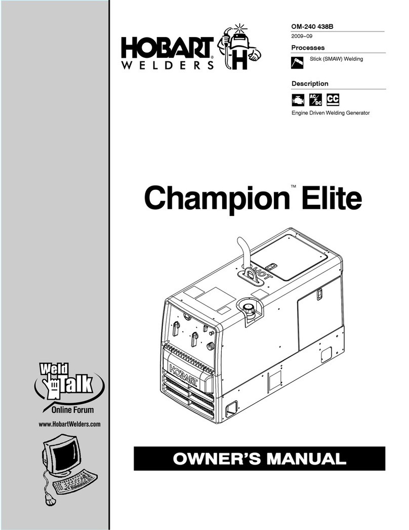Hobart Welding Products Champion Elite owner's manual