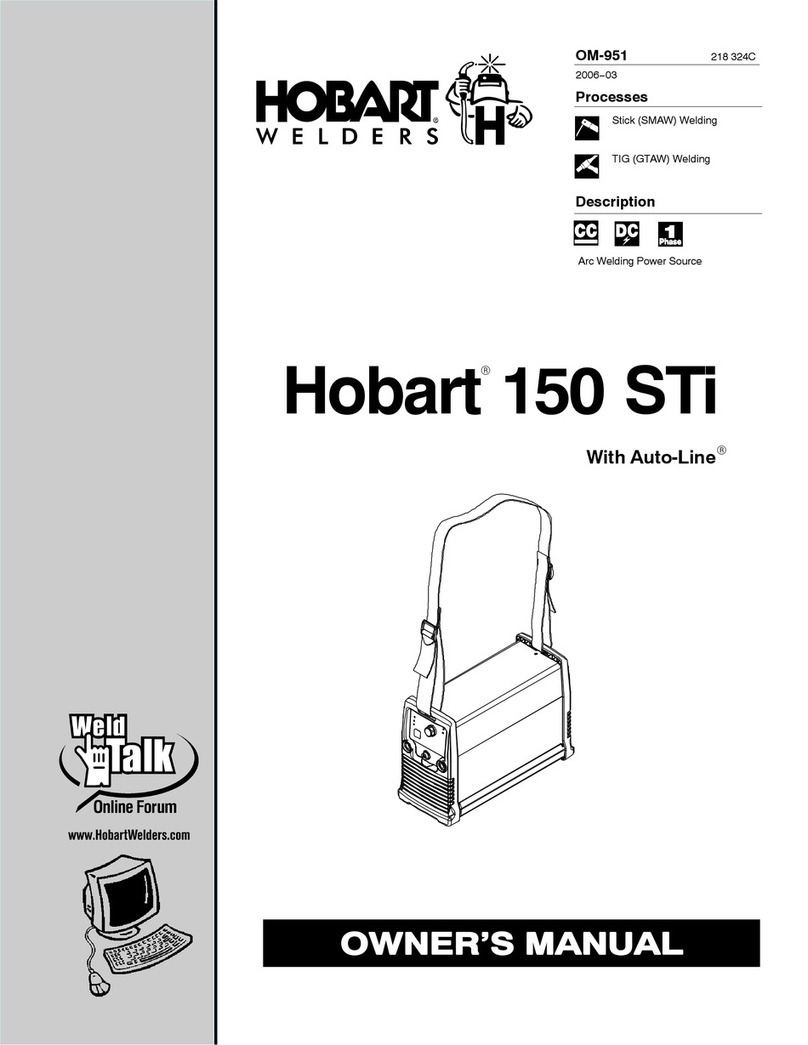 Hobart Welding Products Hobart 150 STi owner's manual
