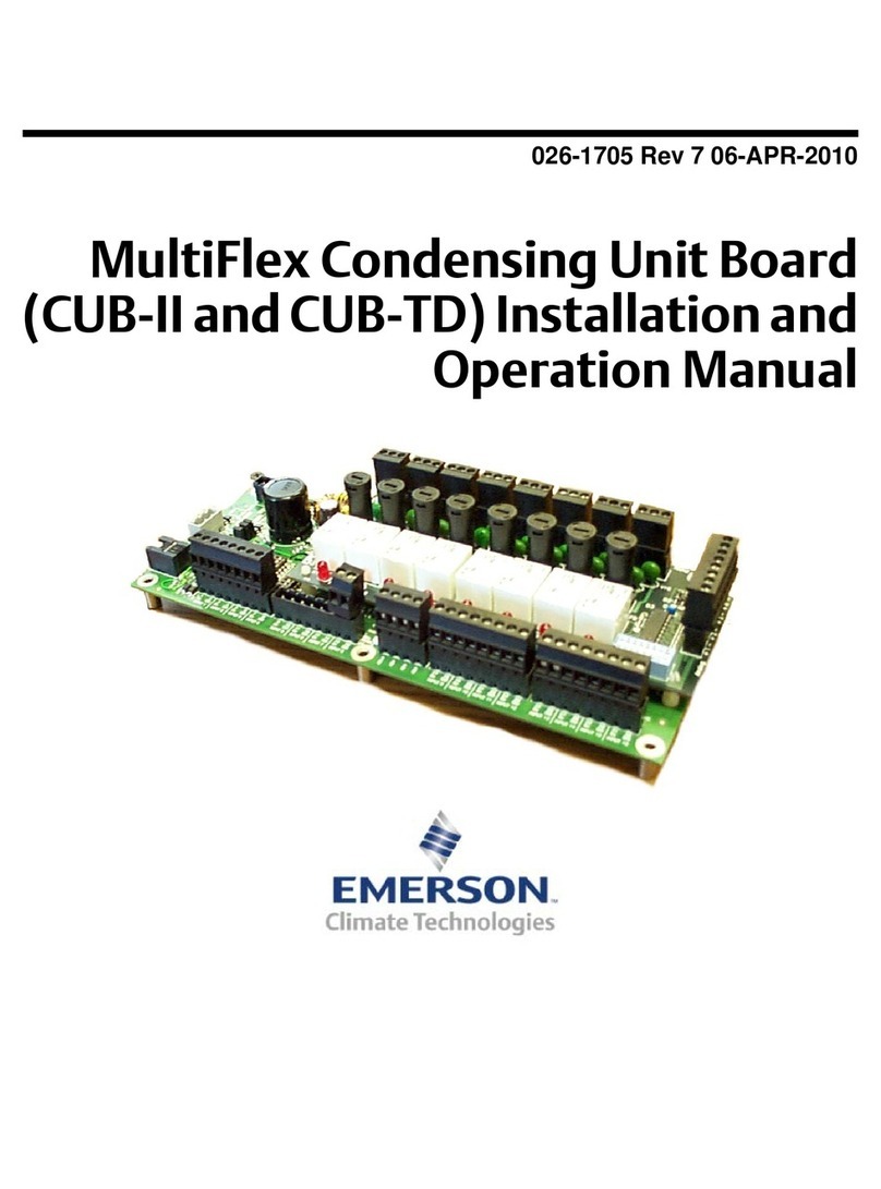 Emerson MultiFlex CUB-II Installation and operation manual Emerson MultiFlex CUB-II Installation and operation manual
