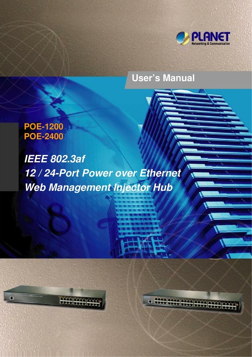 Planet POE-1200 User manual Planet POE-1200 User manual