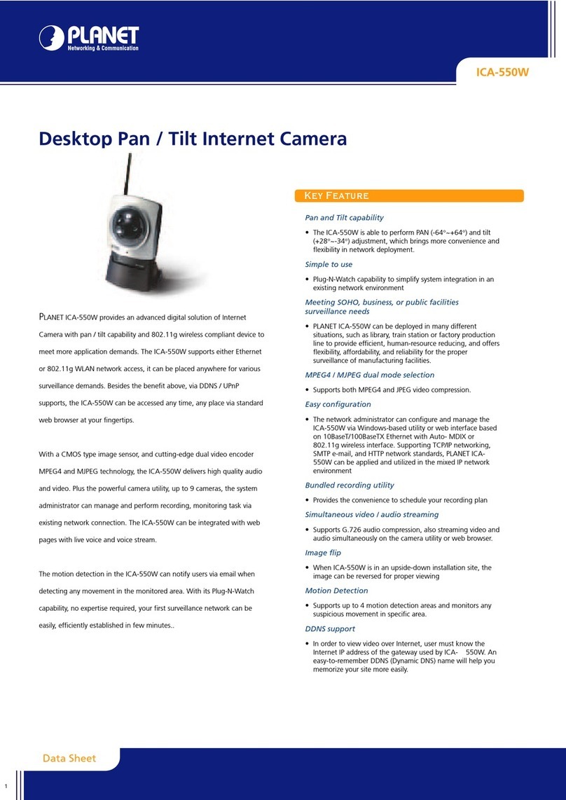 Planet ICA-550W user manual