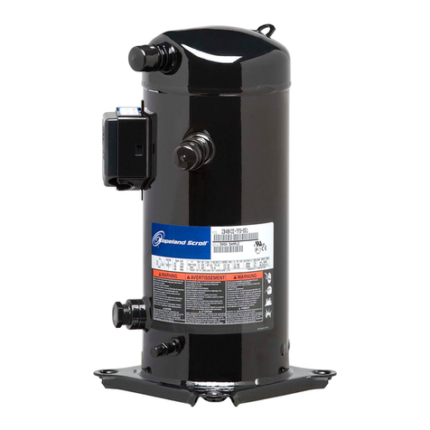Emerson ZB Copeland Scroll User manual