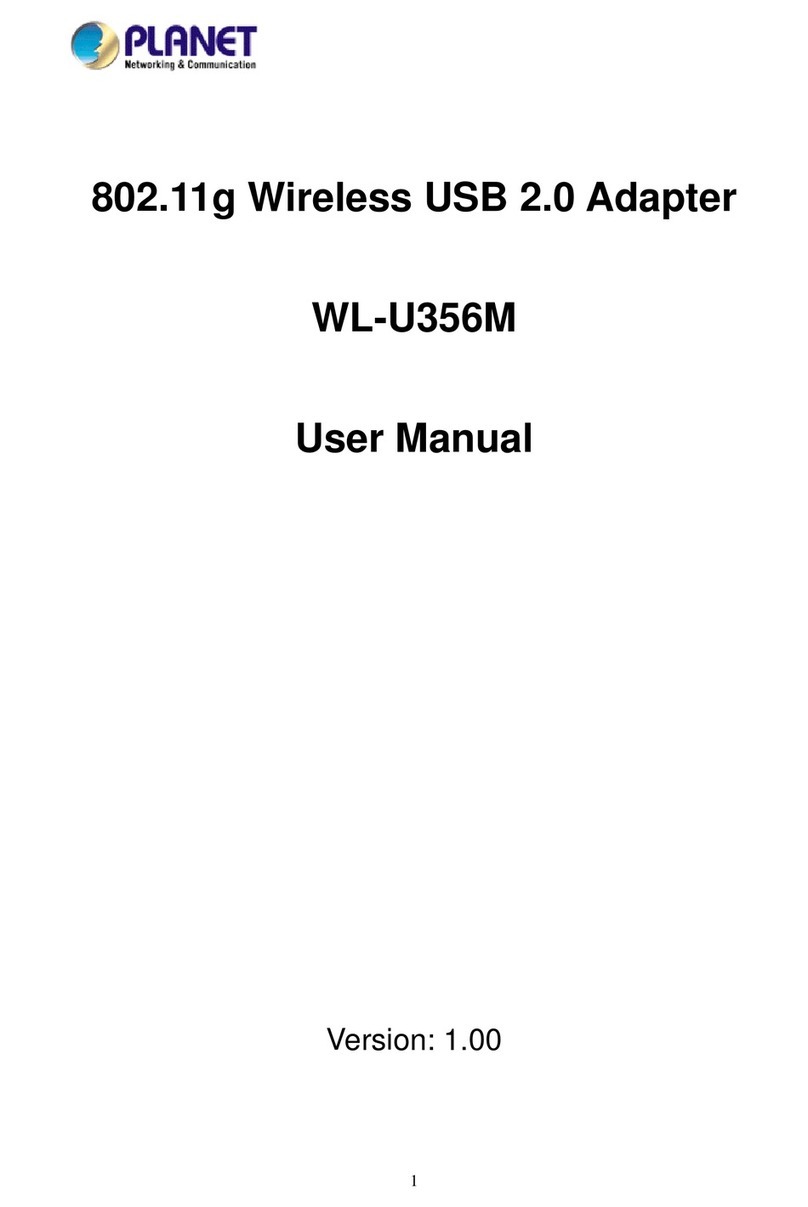 Planet WL-U356M User manual