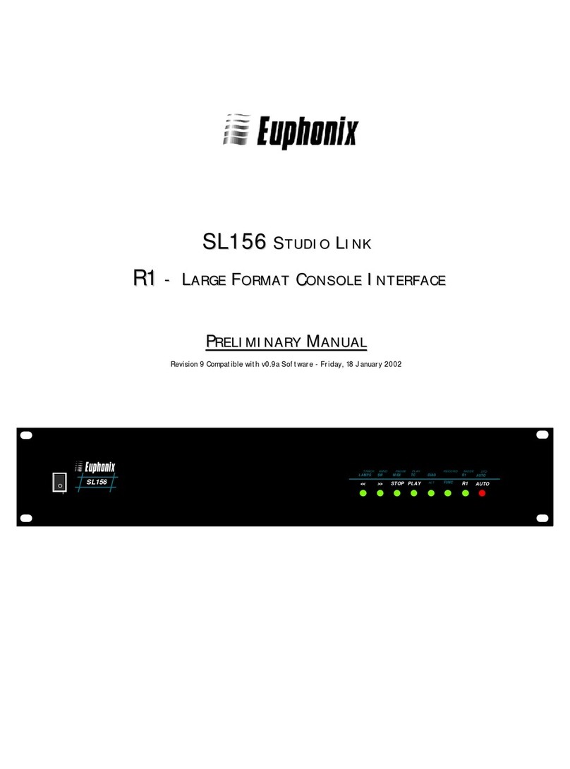 Euphonix SL156 Preliminary manual