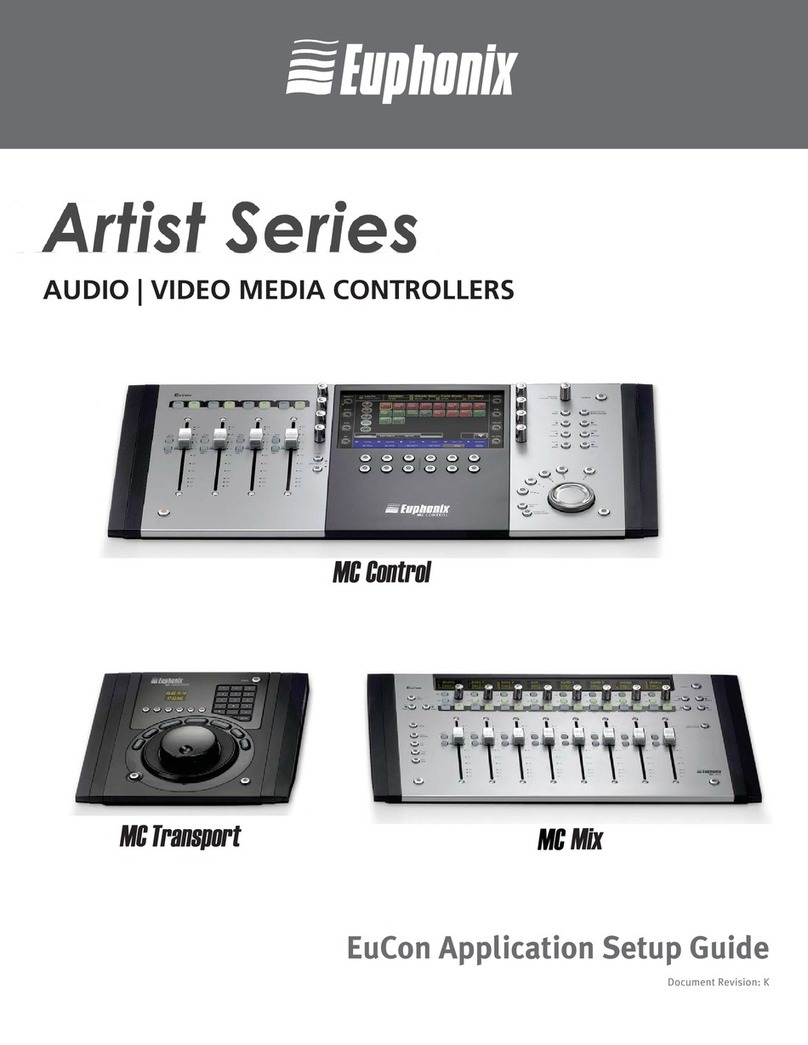 Euphonix MC Control Artist Series User manual