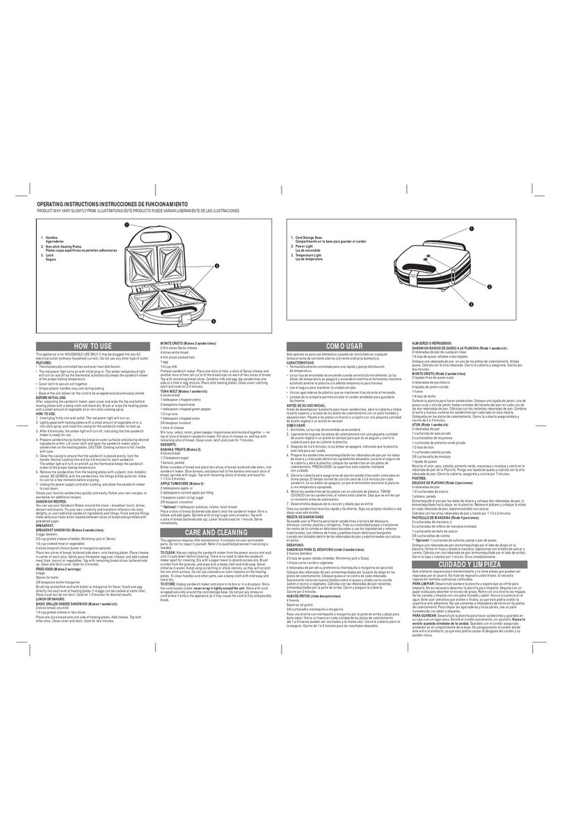Windmere SA-3D Installation instructions