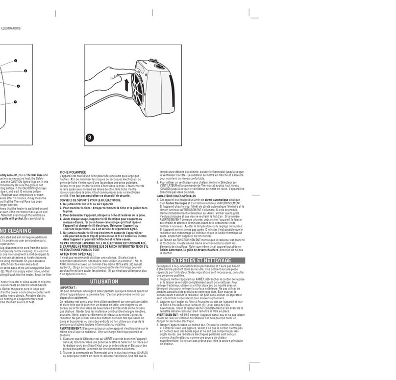 Windmere Heat Pro WCH10 Installation instructions