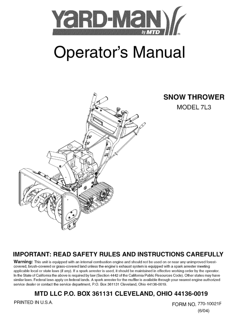 Yard-Man 7L3 User manual