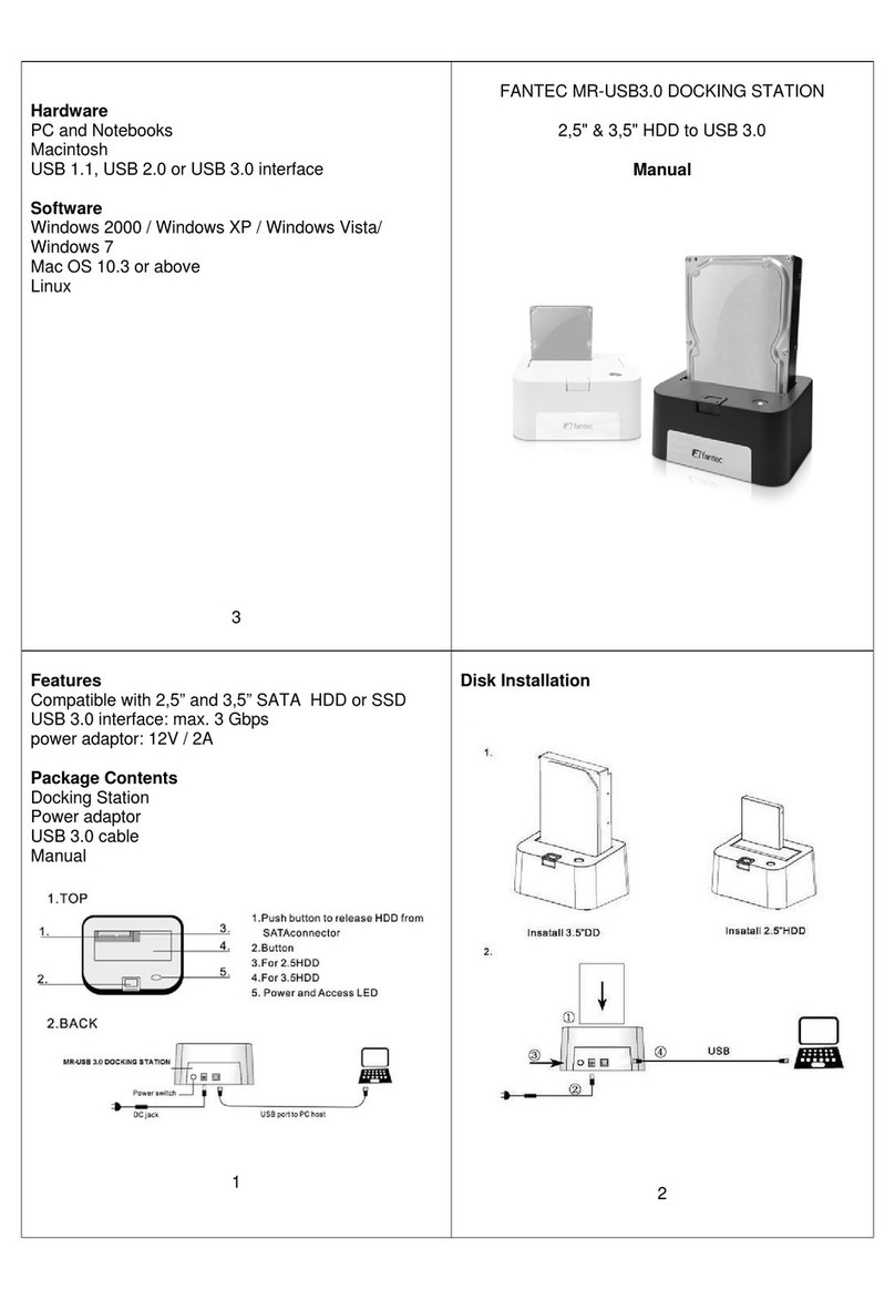 Fantec MR-USB3.0 User manual Fantec MR-USB3.0 User manual