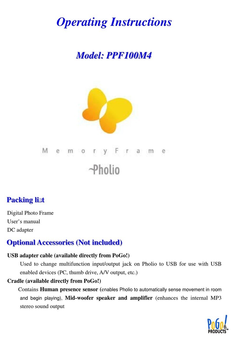Pogo Pholio PPF100M4 operating instructions