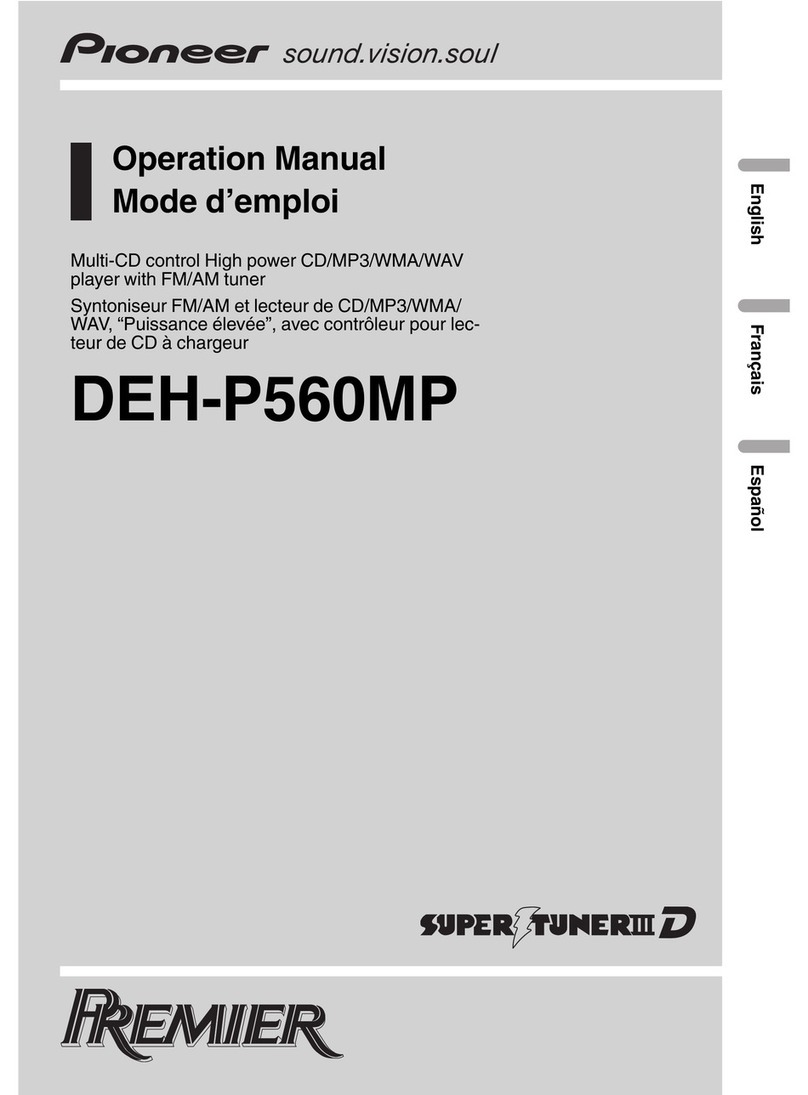 Pioneer Premier DEH-P560MP User manual