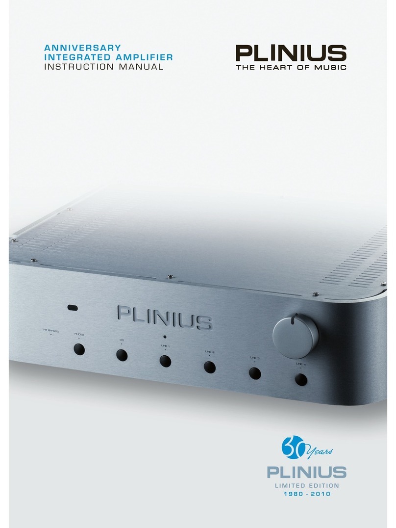 Plinius Anniversary User manual