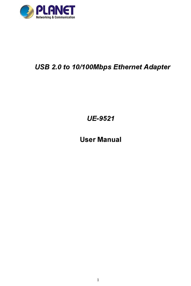 Planet UE-9521 user manual