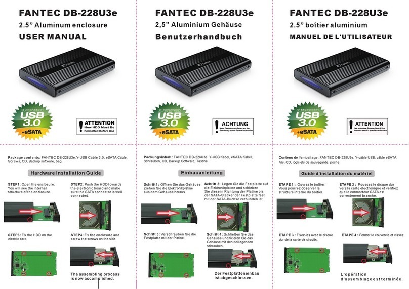 Fantec DB-228U3e user manual
