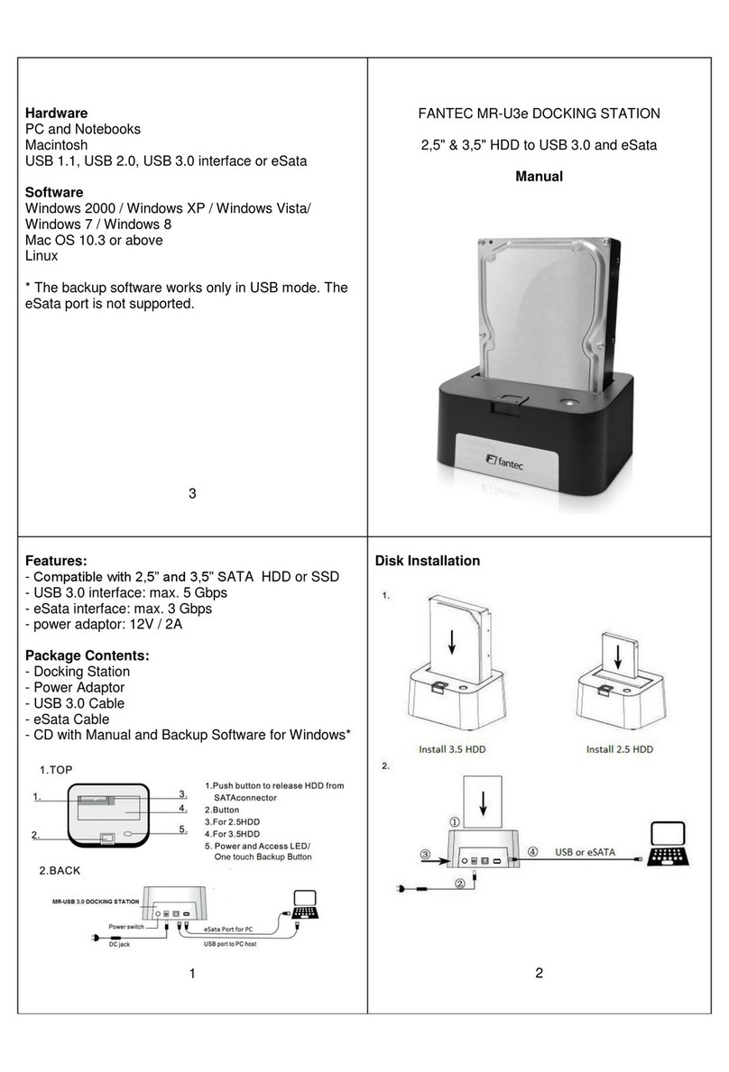 Fantec MR-3e User manual Fantec MR-3e User manual
