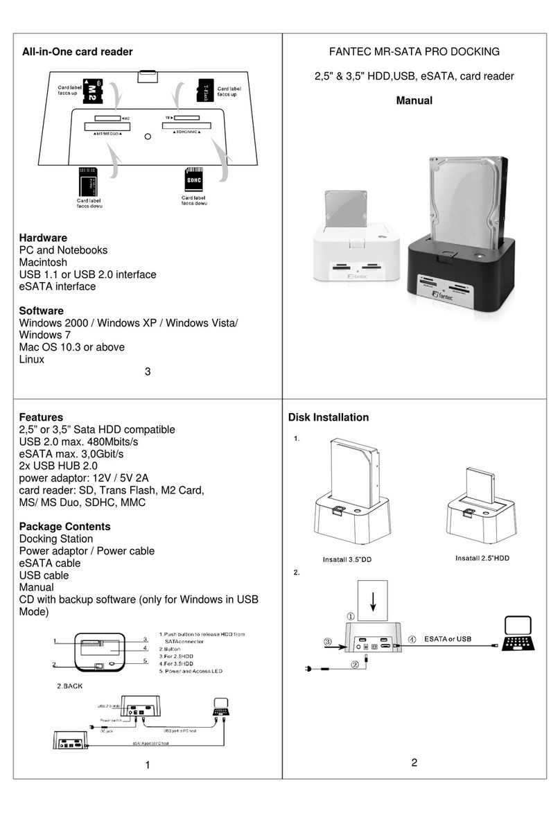 Fantec MR-SATA PRO User manual Fantec MR-SATA PRO User manual