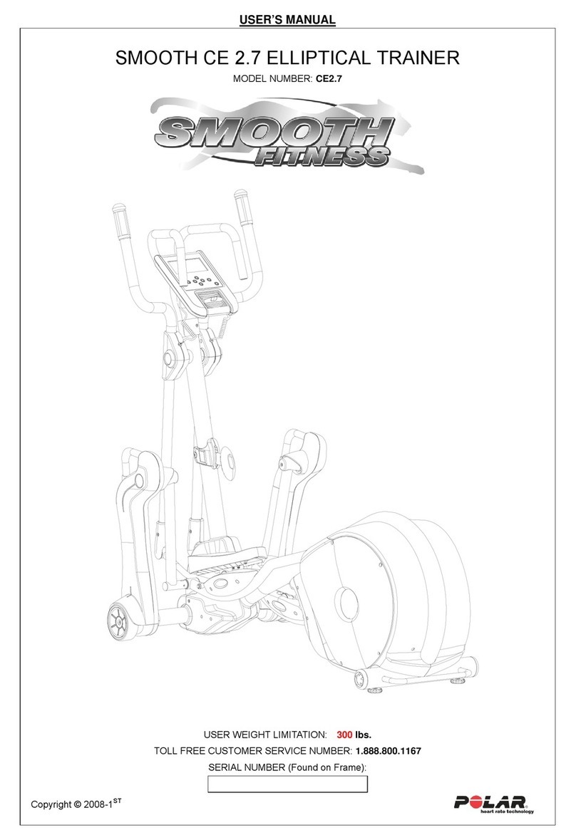 Smooth Fitness SMOOTH CE2.7 User manual Smooth Fitness SMOOTH CE2.7 User manual