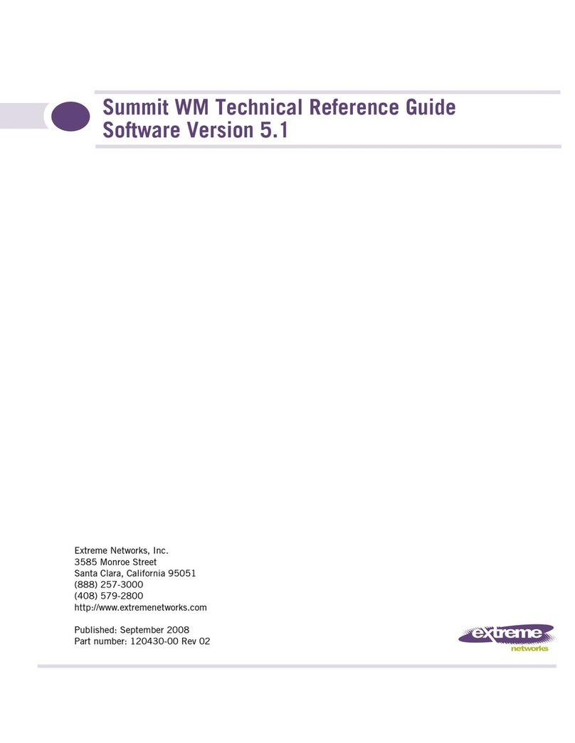Extreme Networks Summit WM Series Use and care manual