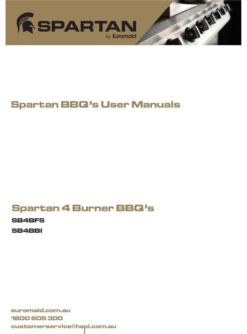 Euromaid Spartan SB4BBILPG Installation and operation manual
