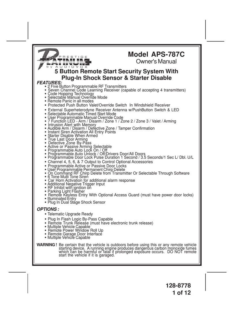 Prestige Platinum APS-787C owner's manual