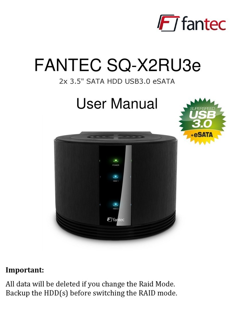 Fantec SQ-X2RU3e User manual Fantec SQ-X2RU3e User manual