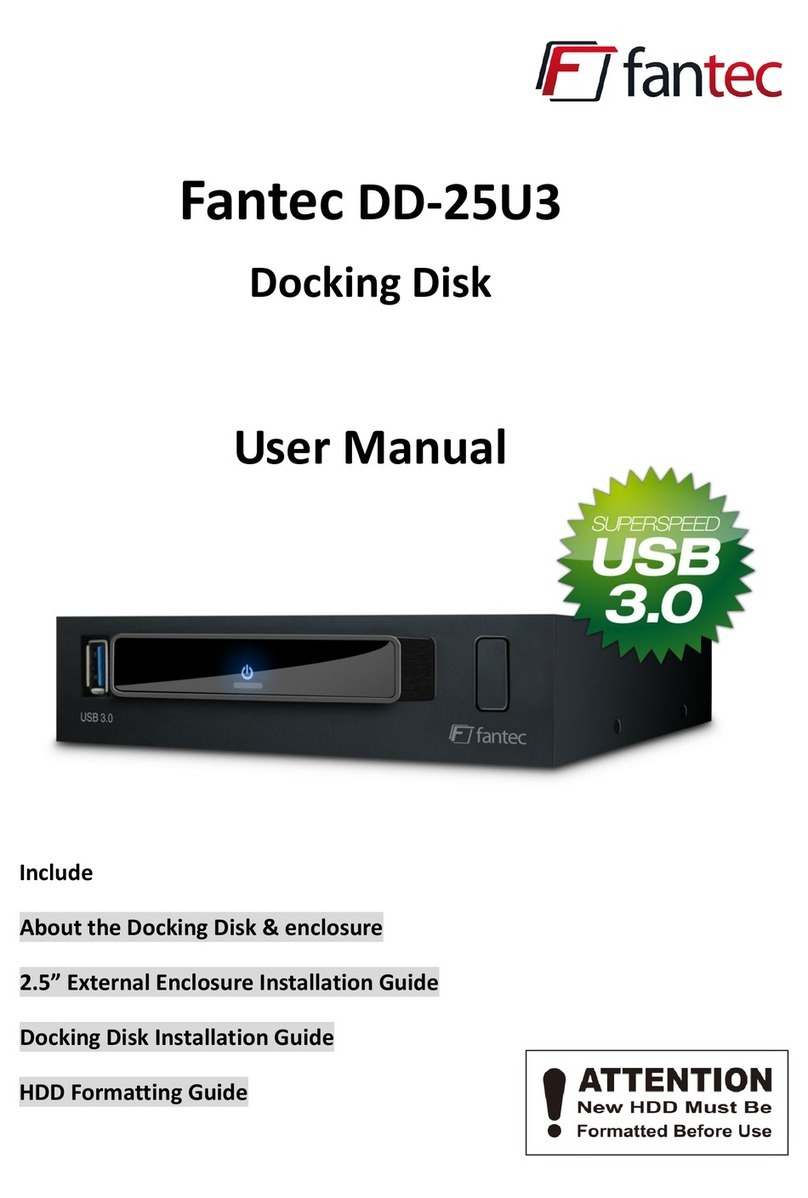 Fantec DD-25U3 user manual