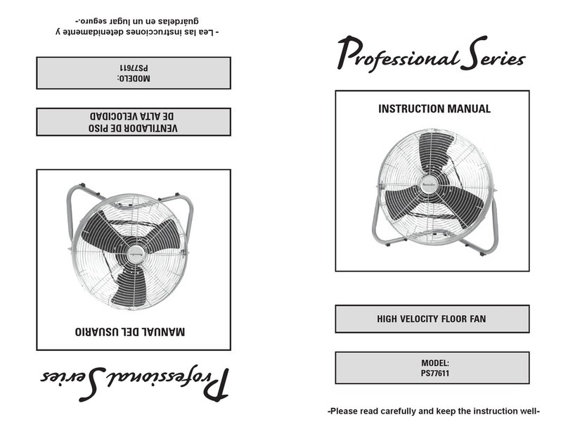 Professional Series PS77611 instruction manual
