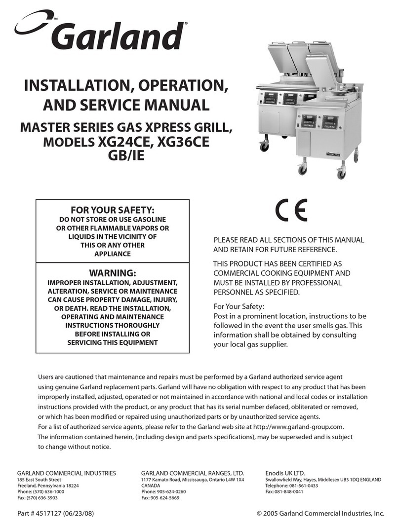 Garland MASTER SERIES XG24CE GB/IE User manual