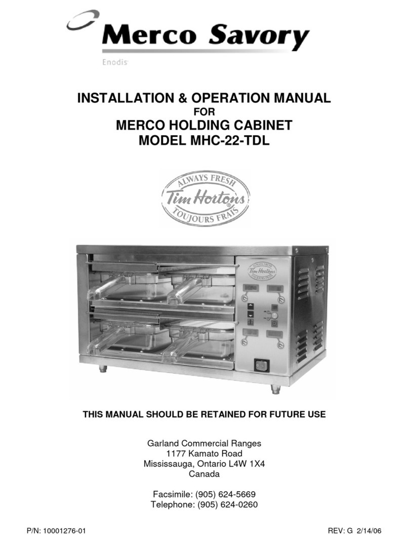 Garland MERCO Savory MHC-22-TDL User manual Garland MERCO Savory MHC-22-TDL User manual