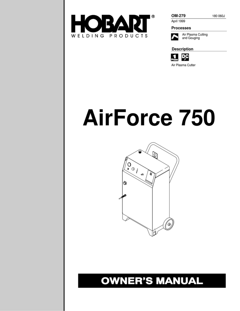 Hobart Welding Products AirForce 750 User manual