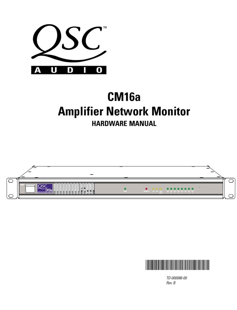 QSC CM16a User manual