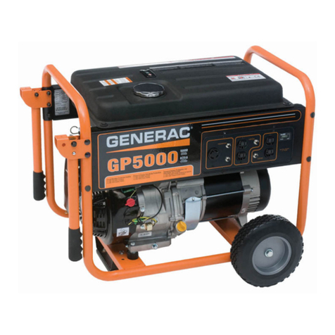 Generac Power Systems GP5000 GP SERIES specification Generac Power Systems GP5000 GP SERIES specification