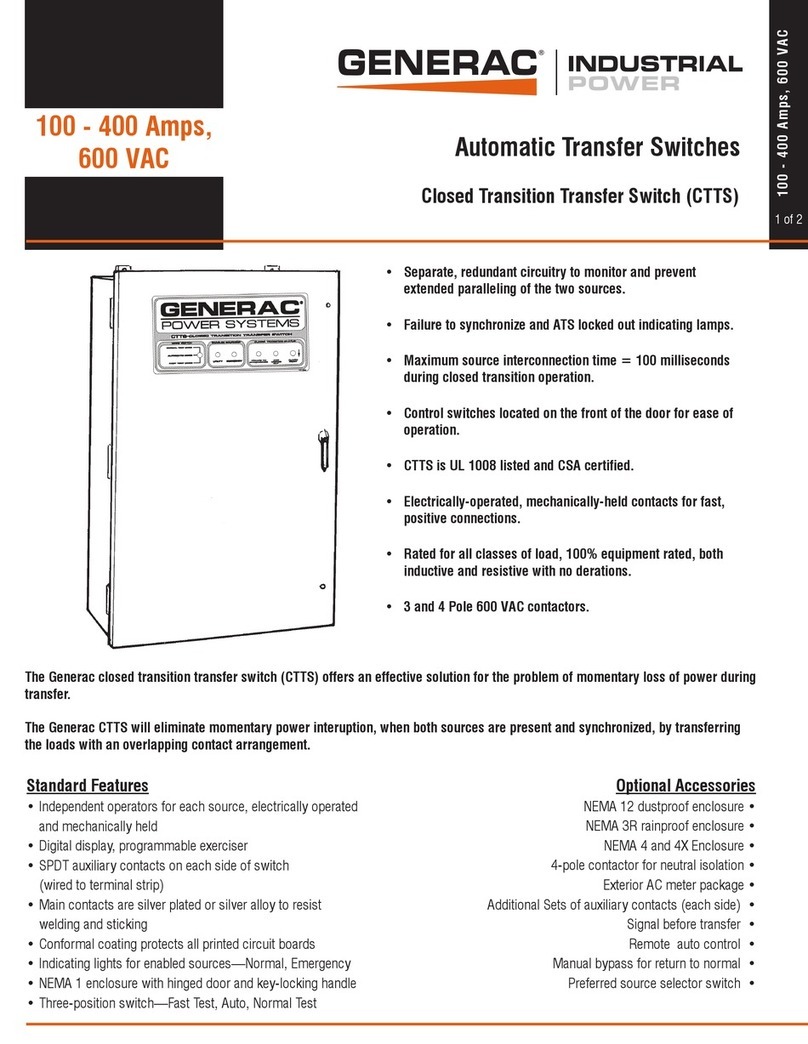 Generac Power Systems CTTS Series User manual