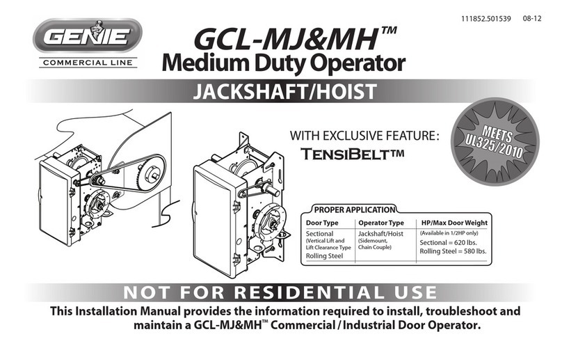 Genie GCL-MJ&MH User manual